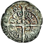 ½ Groat - David II 3rd Coinage, United Kingdom, 1367-1371 reverse image