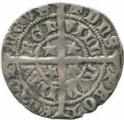 ½ Groat - Robert II, United Kingdom, 1371-1390 reverse image