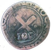 100 Réis - João IV Countermarked 80 Réis reverse image