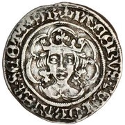 ½ Groat - James IV Light Coinage, Type III obverse image
