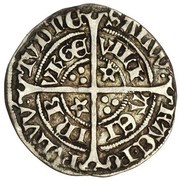½ Groat - James IV Light Coinage, Type III, United Kingdom, 1496-1513 reverse image