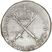 1 Bodle - William II Type II obverse image