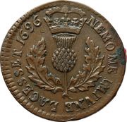1 Bodle - William II Type II, United Kingdom, 1696 reverse image