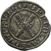 ½ Bawbee - James V 3rd Coinage, United Kingdom, 1538-1542 reverse image