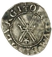 ½ Bawbee - Mary I 1st Period, United Kingdom, 1543-1554 reverse image