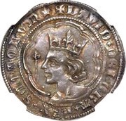 1 Groat - David II 2nd Coinage, Class A obverse image