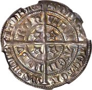 1 Groat - David II 2nd Coinage, Class A, United Kingdom, 1357-1367 reverse image