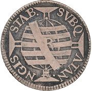 150 Réis - José I Curved Zones; Province of Minas Gerais; Rio de Janeiro Mint, Brazil, 1754-1760 reverse image