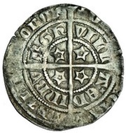 1 Groat - David II 2nd Coinage, Class B, United Kingdom, 1357-1367 reverse image