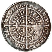 1 Groat - David II 2nd Coinage, Class A, United Kingdom, 1357-1367 reverse image