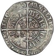 1 Groat - David II 2nd Coinage, Class B, United Kingdom, 1357-1367 reverse image