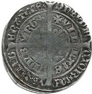 1 Groat - James II 1st Coinage, 4th Fleur-de-lis Issue, United Kingdom, 1437-1451 reverse image