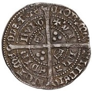 1 Groat - James II 2nd Coinage, 1st Issue, United Kingdom, 1451-1460 reverse image