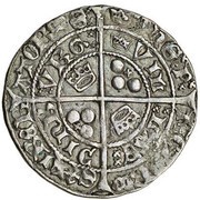 1 Groat - James II 2nd Coinage, 2nd Issue, Type III, United Kingdom, 1451-1460 reverse image