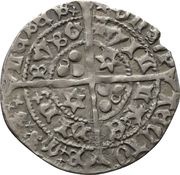 1 Groat - James III Light Issue of c.1467, United Kingdom, 1467 reverse image