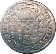 160 Réis - João V Crown with 4 or 5 Arches; Lisbon and Rio de Janeiro Mints obverse image