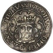 1 Groat - James IV Maundy Issue, Type IV obverse image