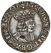 1 Groat - James V 2nd Coinage, Type II obverse image