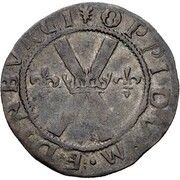 1 Bawbee - James V 3rd Coinage, United Kingdom, 1538-1542 reverse image