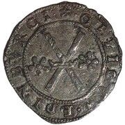 1 Bawbee - Mary I 1st Period, United Kingdom, 1543-1554 reverse image