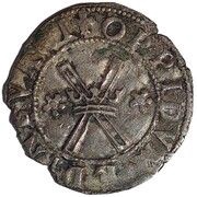 1 Bawbee - Mary I 1st Period, United Kingdom, 1543-1554 reverse image