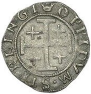 1 Bawbee - Mary I 1st Period, United Kingdom, 1544 reverse image