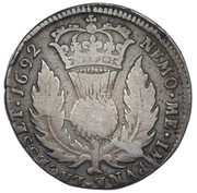 1 Bawbee - William and Mary, United Kingdom, 1692 reverse image