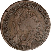 1 Bawbee - William and Mary, United Kingdom, 1692 obverse image