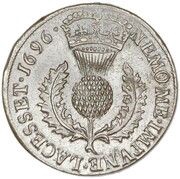 1 Bawbee - William II, United Kingdom, 1696 reverse image
