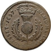 1 Bawbee - William II, United Kingdom, 1697 reverse image