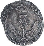 ⅛ Thistle Merk - James VI 8th Coinage, United Kingdom, 1601-1603 reverse image