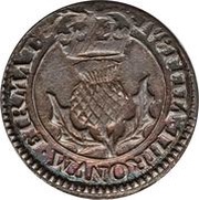 20 Pence - Charles I 3rd Coinage, 1st Issue, United Kingdom, 1637-1638 reverse image