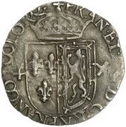 ½ Testoon - Francis and Mary 2nd Period, Type II obverse image