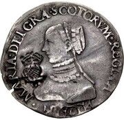 ½ Testoon - Mary I 3rd Period, Countermark of 1578 obverse image