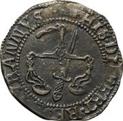 Balance ¼ Merk - James VI 6th Coinage, United Kingdom, 1591 reverse image