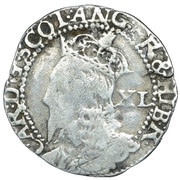 40 Pence - Charles I 2nd Coinage obverse image
