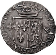 1 Testoon - Francis and Mary 2nd Period, Type II obverse image