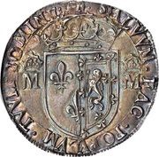 1 Testoon - Mary I 3rd Period, United Kingdom, 1561-1562 reverse image