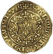 1 Demy - James II 1st Coinage, Type IVb, United Kingdom, 1437-1451 reverse image