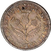 5 Shillings - William II, United Kingdom, 1695-1701 reverse image