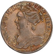 5 Shillings - Anne obverse image