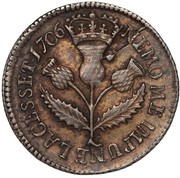 5 Shillings - Anne, United Kingdom, 1706 reverse image