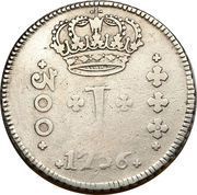 300 Réis - José I Province of Minas Gerais; Bahia Mint obverse image
