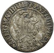 6 Shillings - Charles I 3rd Coinage, 3rd Issue obverse image