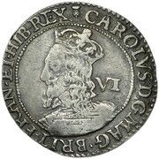 6 Shillings - Charles I 3rd Coinage, 4th Issue obverse image