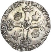 ½ Merk - James VI 2nd Coinage, United Kingdom, 1572-1580 reverse image