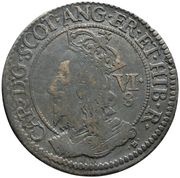 ½ Merk - Charles I 3rd Coinage, 1st Issue obverse image