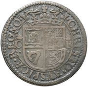 ½ Merk - Charles I 3rd Coinage, 1st Issue, United Kingdom, 1637-1638 reverse image