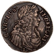 ½ Merk - Charles II 1st Coinage, Type II obverse image