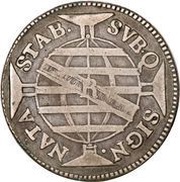 300 Réis - José I Straight Zones; Province of Minas Gerais; Rio de Janeiro Mint, Brazil, 1771 reverse image